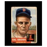 1953 Topps #184 Hal Brown P/F to GD+