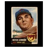 1953 Topps #155 Dutch Leonard P/F to GD+