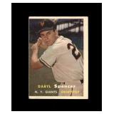 1957 Topps #49 Daryl Spencer VG to VG-EX+