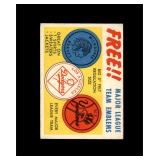 1958 Topps Felt Emblem Insert VG-EX to EX+