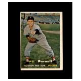 1957 Topps #313 Mel Parnell VG to VG-EX+