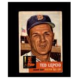 1953 Topps #18 Ted Lepcio P/F to GD+