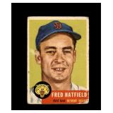 1953 Topps #163 Fred Hatfield P/F to GD+