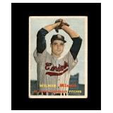 1957 Topps #113 Wilmer Mizell VG to VG-EX+