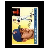 1955 Topps #72 Karl Olson VG to VG-EX+