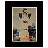 1957 Topps #277 Johnny Podres VG to VG-EX+