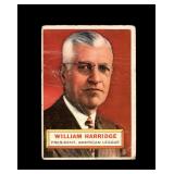 1956 Topps #1 William Harridge P/F to GD+