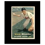 1957 Topps #151 Willie Miranda VG to VG-EX+