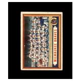 1957 Topps #114 Milwaukee Braves TC EX to EX-MT+