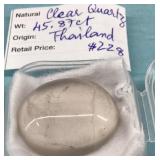 Large Clear Quartz Cab 45.87ct