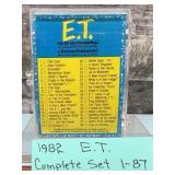 Complete 1982 ET Trading Card Set 1-87