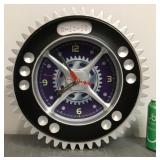 Plastic Gear Quartz Wall Clock - running