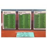 Un-marked 81/82 OPC Checklists #379, 380, 381