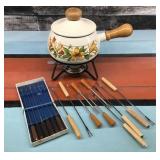 Vtg. Fondue Set