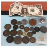 Old Coins, Tokens, and Novelty Paper