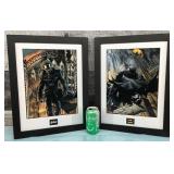 Framed Batman & Joker Prints 12.75x17.75