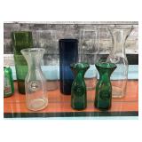 Tall Glass Vases and Wine Carafes