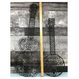 Wrought Iron Guitars - Wall Decor