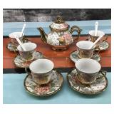 Gold Trim Tea Set