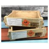Wooden Ammo boxes