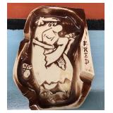 1961 Fred Flintstone Ceramic Ashtray