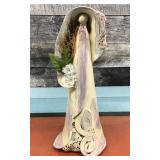 Signed Ceramic Figurine 11.5'