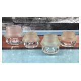Glass Mushroom Tea Lights Set