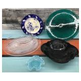 Ceramic, Glass Platters and Bowls