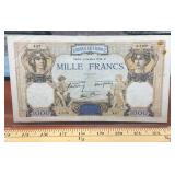 1938 French 1000 Francs paper note
