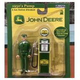 Die cast 1950 pump & Gas Station Attendant