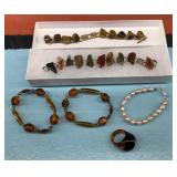 Gemstone & costume jewelry