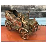 Tin automobile music box - working