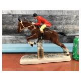 Jumping Horse w/ Rider by Hertwig Katzhï¿½tte