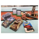 Card protectors, toys