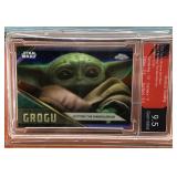 2023 Topps Chrome Grogu graded Gem Mint 9.5