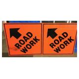Large Road Work Signs