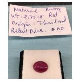 Ruby 2.75ct