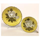 Vtg. Paragon White Cabbage Rose Fine Bone China