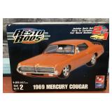 1969 Mercury Cougar 1/25 plastic kit - open box