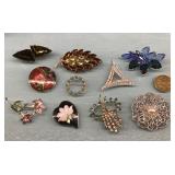 Collection of brooches