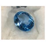 Intense blue topaz 31.74ct w/ appr. repl. $6855