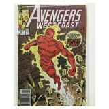 Avengers West Coast (1985 run) #50 (Human Torch)