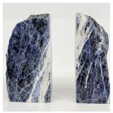 Sodalite Bookends, 2.85kg, 7.5'x6.5x2