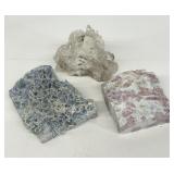 Fluorite, Pink Tourmaline & Quartz Raw Specimen