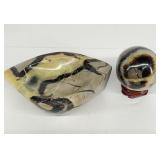 Septarian Bowl & Sphere