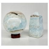 Caribbean Calcite Sphere & Tower