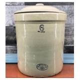 Medalta #6 crock with lid