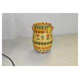 Italy, redware Pot, Nice, 7" T