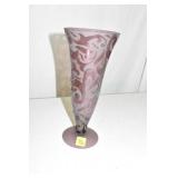 Vase, 11" Art Glass