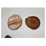 Geode Cup Trivets, slices of